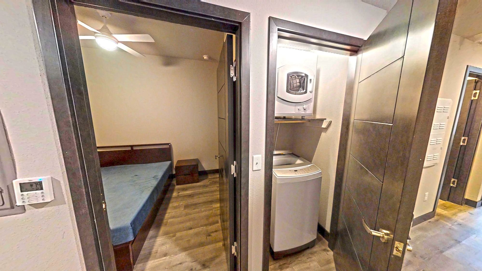 Laundry and Bedroom