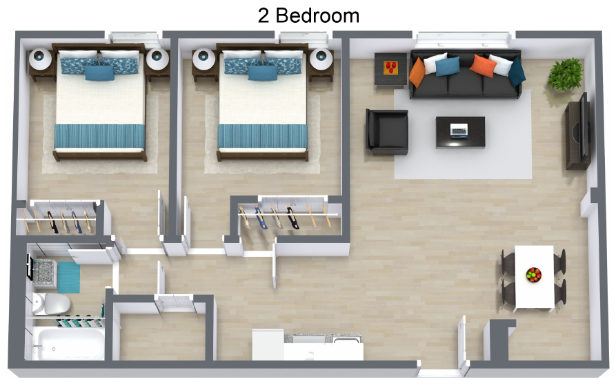 2 Bed
