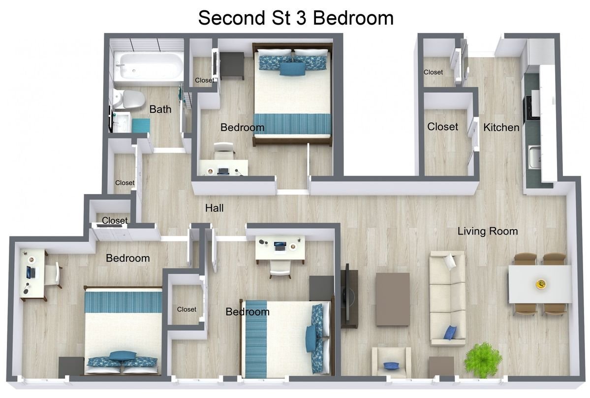 3 Bed
