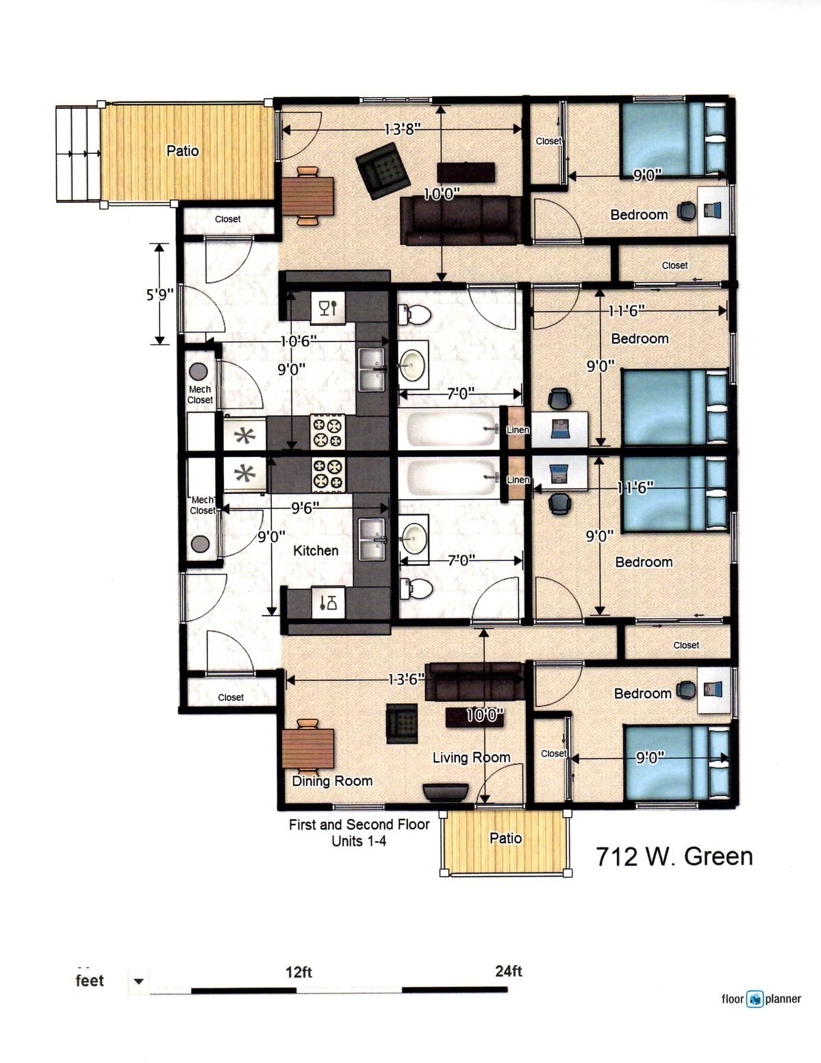 Plan for Units 1-4