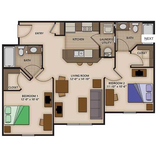 2-Bedroom Standard