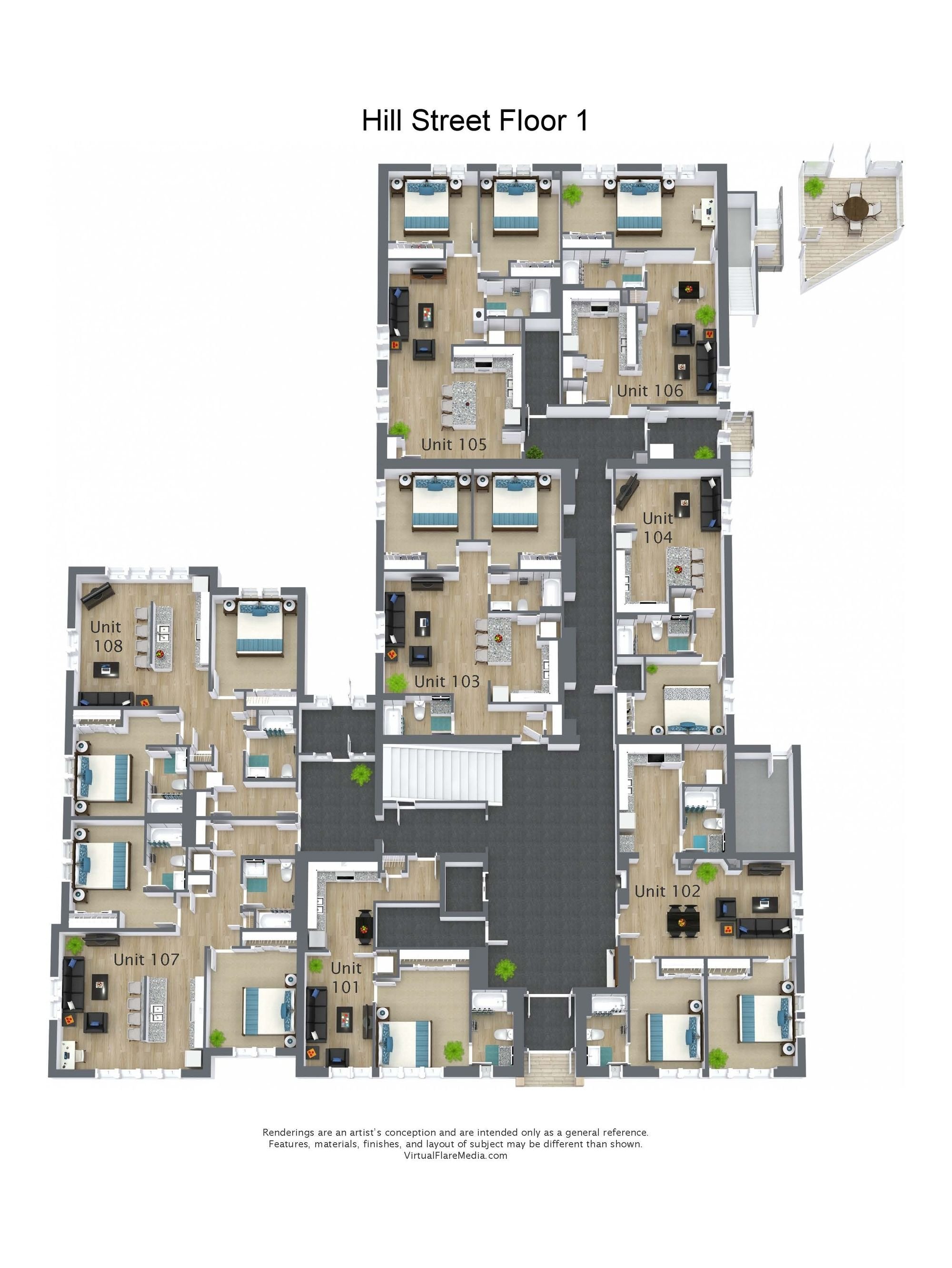 122 W Hill First Floor Plan