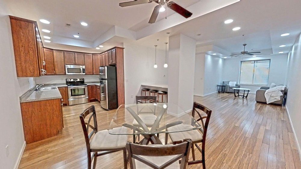 2 bed living kitchen
