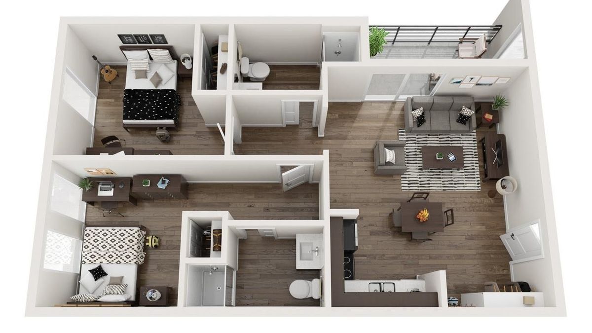 208C 2BR 2BA 1