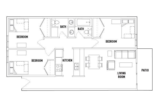 418_101 Green 3 Bed 1.5 Bath