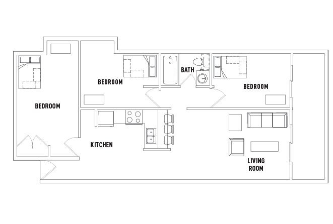306.5 Green_3 Bed 1 Bath