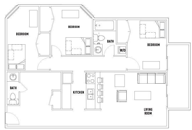 418_515 Bash 3 bed 1.5 bath B-01