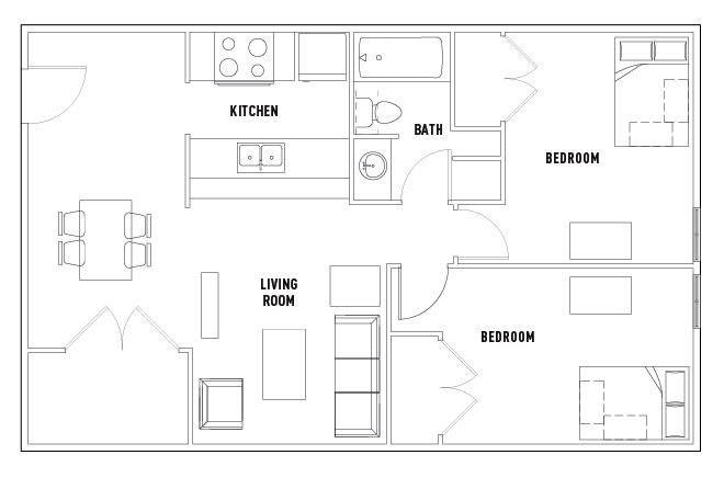 418_702-704 W Elm 2 Bed - 1 Bath-01
