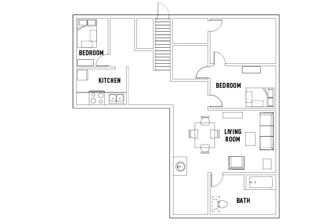 418_903 S 4th 2 bed 1 bath B-01