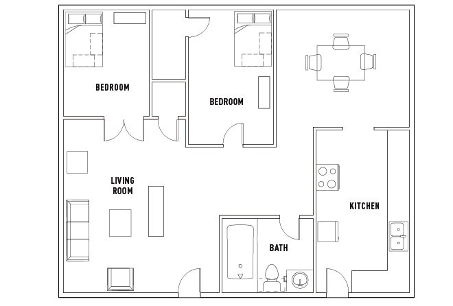 418_903 S 4th 2 bed 1 bath A-01