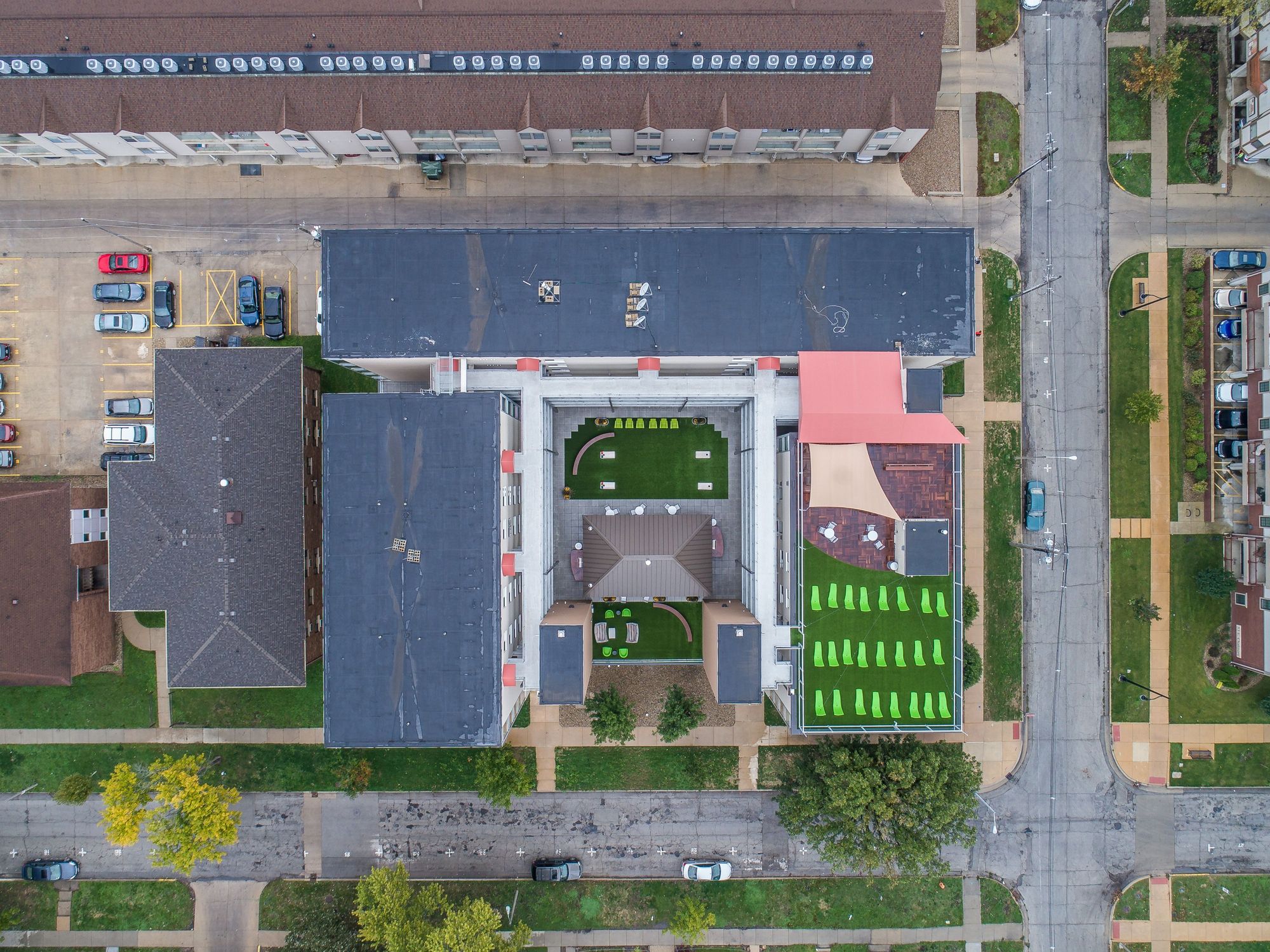 Loft 54 Champaign Arial view 7