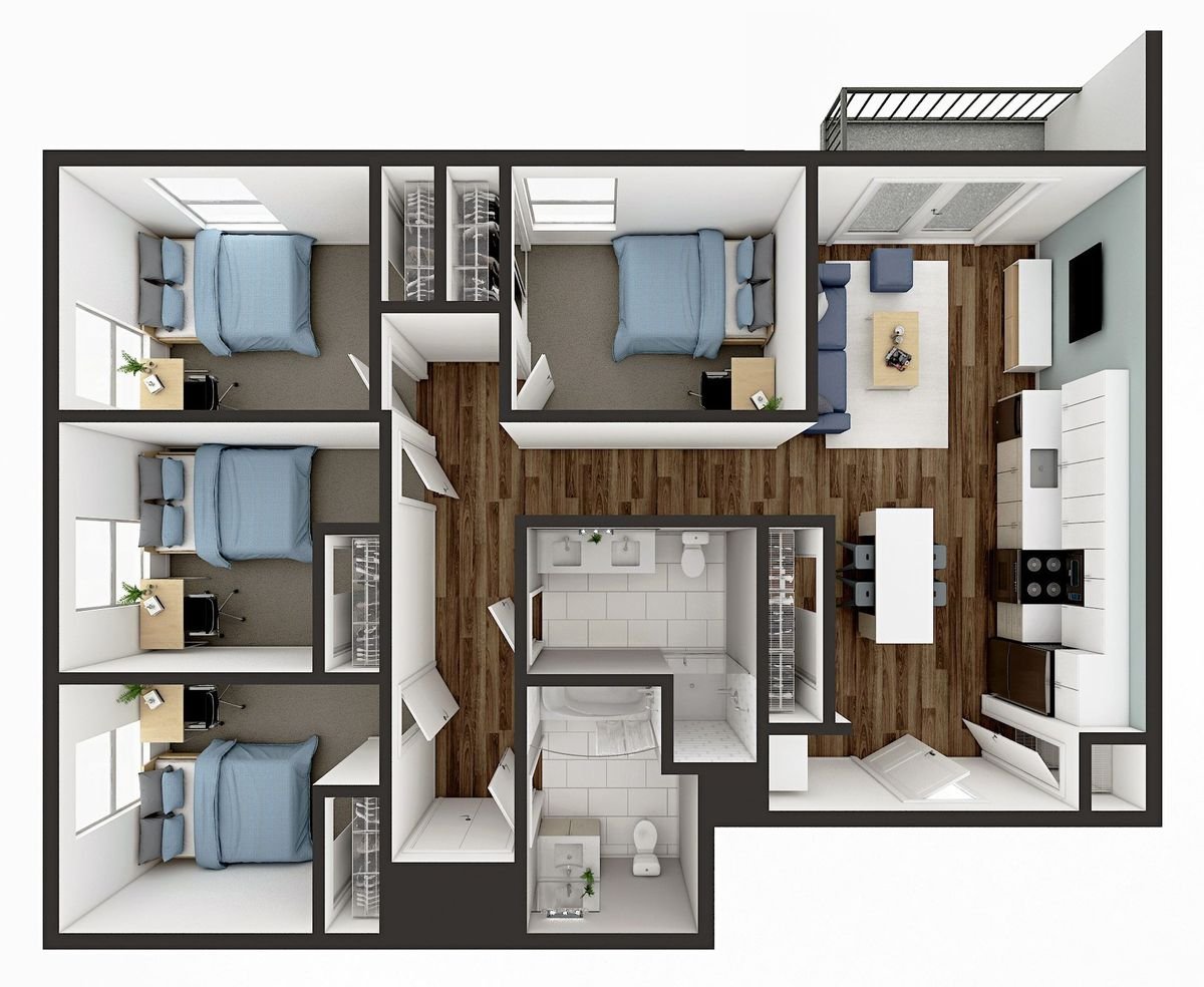 D1 Balcony-1008 royal2-balcony 1105 sq ft
