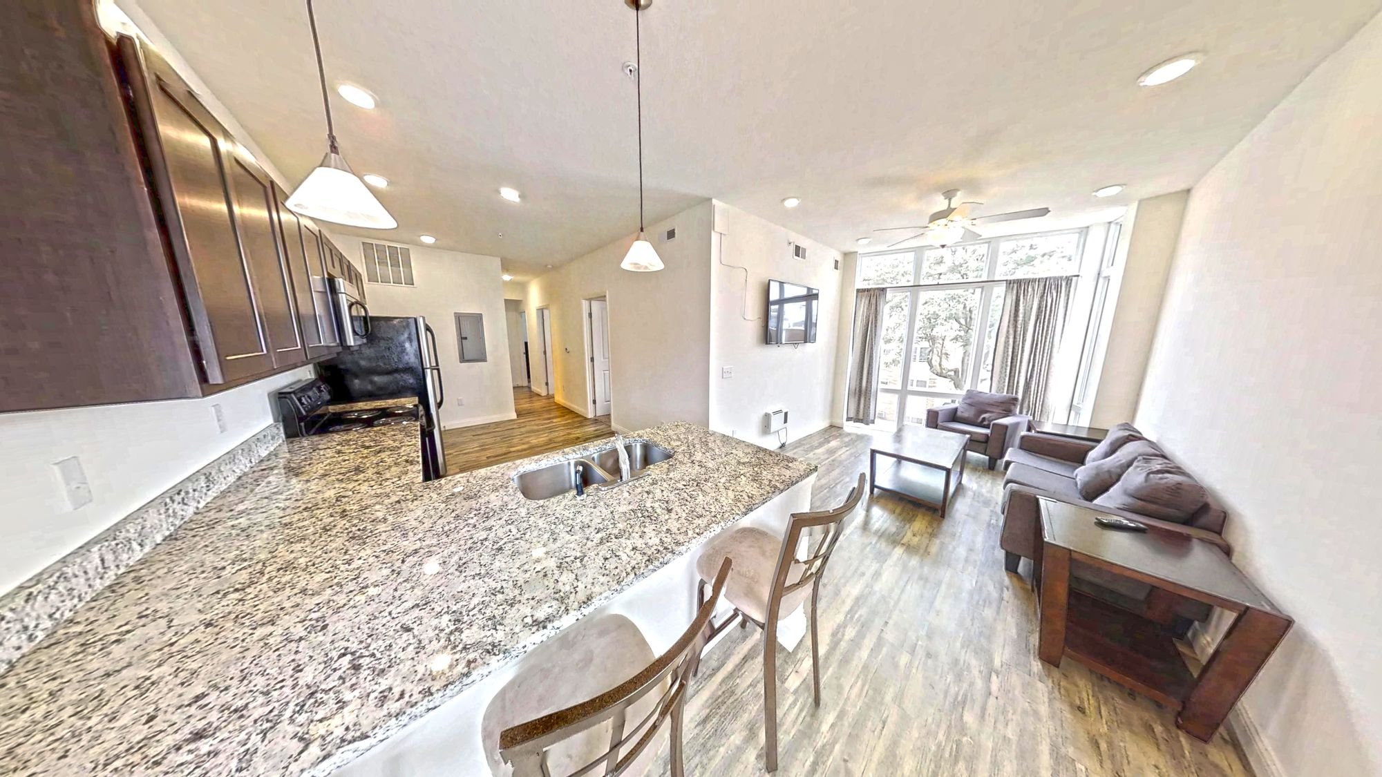 Kitchen Thru to Living Room
